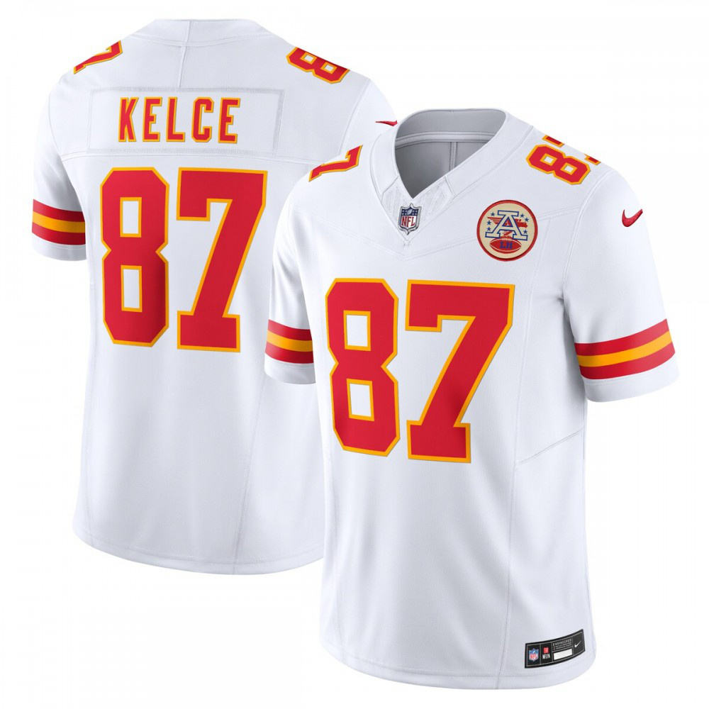 Travis Kelce Kansas City Chiefs Nike Vapor F.U.S.E. Limited Jersey - White-Profan Arena